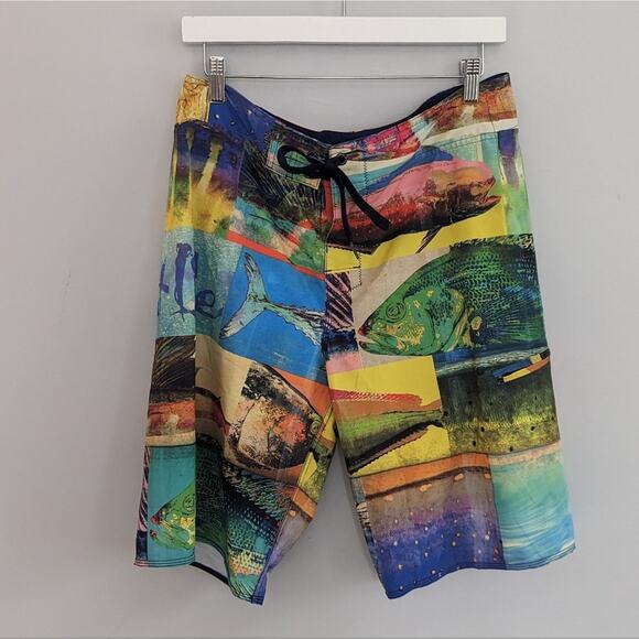 Men's Salt Life Board Shorts with Pockets Size 32 - Picture 1 of 5